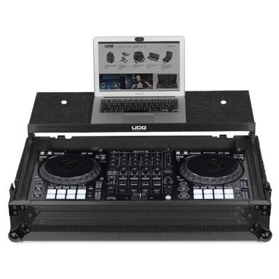 UDG Ultimate Flight Case Pioneer DDJ-1000 Black Plus (Laptop Shelf&Wheels)