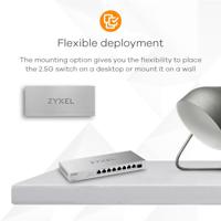 Zyxel XMG-108 Unmanaged 2.5G Ethernet (100/1000/2500) Zilver - thumbnail