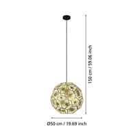 Stars of Light Gouden design hanglampSkoura Ø 50cm - 39756 - thumbnail