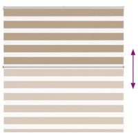 Zebra Blind 140x100 cm stofbreedte 135,9 cm polyester zandbruin - thumbnail