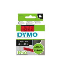 Labeltape dymo labelmanager d1 polyester 12mm rood | 5 stuks - thumbnail