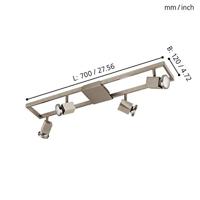 Eglo Led plafondspotZeraco 4-lichts led nikkel mat - 93678 - thumbnail