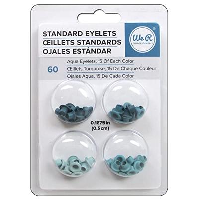 We R Makers • eyelet & washer standard aqua 60pcs
