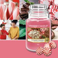 Yankee Candle Geurkaars Large Peppermint Pinwheels - 17 cm / ø 11 cm - thumbnail
