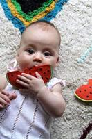 Wally de Watermeloen bijtspeeltje - OLI & CAROL fuchsia - thumbnail