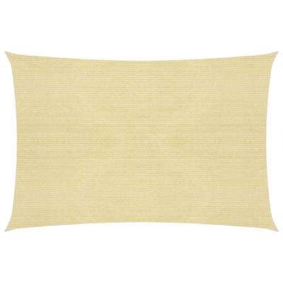 Zonnezeil 160 g/m² 5x6 m HDPE beige