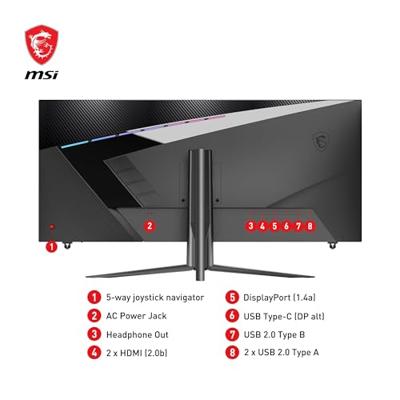 MSI MAG401QR computer monitor 101,6 cm (40") 3440 x 1440 Pixels UltraWide Quad HD Zwart