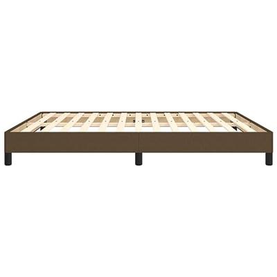 Bedframe zonder matras stof donkerbruin 160x200 cm Bedframe zonder matras stof donkerbruin 160x200 cm