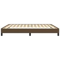 Bedframe zonder matras stof donkerbruin 160x200 cm - thumbnail