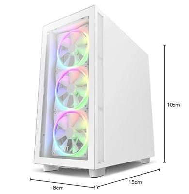 NZXT F120 RGB - 120mm RGB Fans - Single - White NZXT F120 RGB - 120mm RGB Fans - Single - White