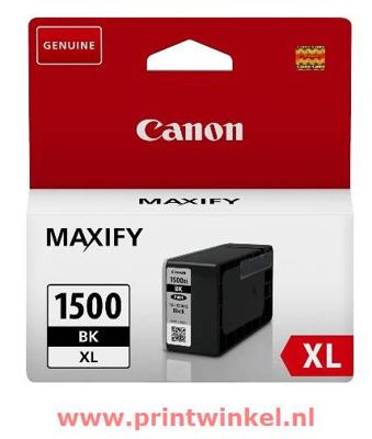 Canon inktcartridge PGI-1500XL, 1.200 pagina's, OEM 9182B001, zwart