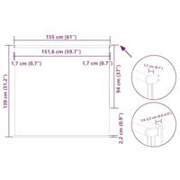 Rolgordijn verduisterend 155x130 cm stofbreedte 151,6 cm - thumbnail