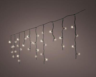Led fonkel icicleverlichting 490 lampjes zwart