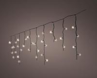 Lumineo icicle twinkle 490 led 20m warm wit Zwart kabel - thumbnail