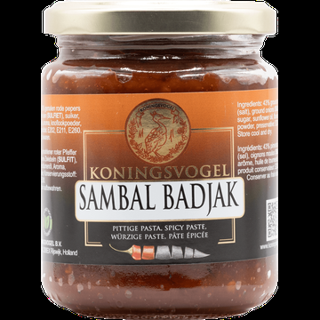 Koningsvogel Sambal Badjak 280 g bij Jumbo Koningsvogel Sambal Badjak 280 g bij Jumbo
