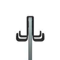 Handdoekhaak Voor Douchecabine Tiger Caddy 6-8 mm Dubbel Zwart - thumbnail