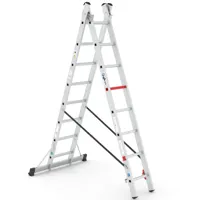 Wixor Professionele Ladder Aluminium 2x8 - thumbnail