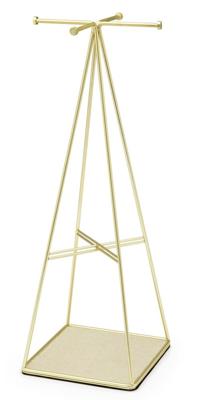 Umbra Prisma sieradenhouder 14x14x36cm staal goud mat 299485-221