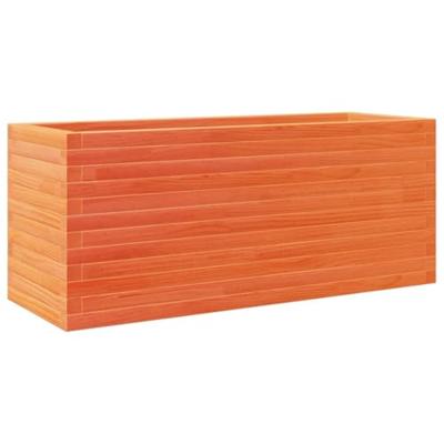 Plantenbak 110x40x46 cm massief grenenhout wasbruin