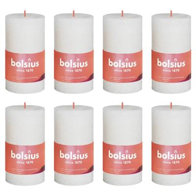Bolsius rustiek stompkaars 100/50 soft pearl a8