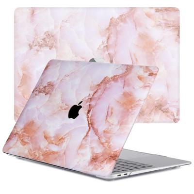 Lunso MacBook Air 13 inch (2018-2019) cover hoes - case - Marble Finley