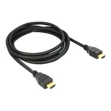 Delock 84714 Kabel High Speed HDMI met Ethernet HDMI A male > HDMI A male 3D 4K 2 m Delock 84714 Kabel High Speed HDMI met Ethernet HDMI A male > HDMI A male 3D 4K 2 m