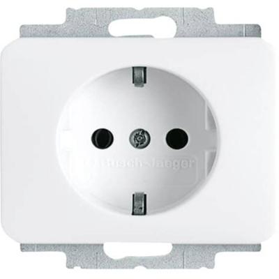 Wandcontactdoos 1-voudig met randaarde inbouw studiowit