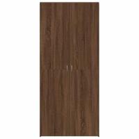 Schoenenkast met plank Bruin 80 x 35.5 x 180 cm Bewerkt hout - thumbnail