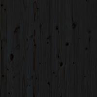 Hoofdbord wandmontage 126x3x91,5 cm massief grenenhout zwart - thumbnail