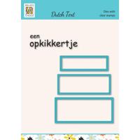 Nellie's Choice • cutting die & clear stamp tekst een opkikkertje 4st. - thumbnail