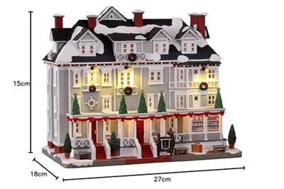 Lemax red lion inn verlicht kersthuisje Norman Rockwell 2023