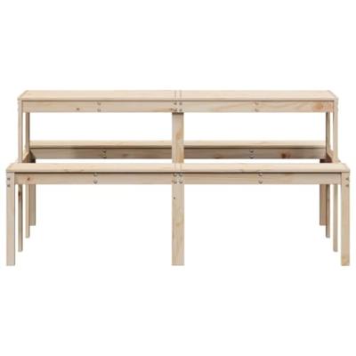 Picknicktafel 160x134x75 cm massief grenenhout