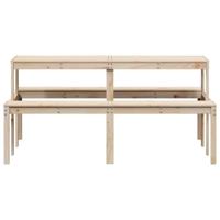 Picknicktafel 160x134x75 cm massief grenenhout - thumbnail