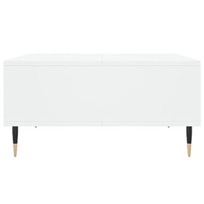 Salontafel 60x60x30 cm bewerkt hout wit Salontafel 60x60x30 cm bewerkt hout wit