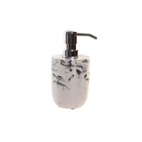 Zeepdispenser DKD Home Decor Zwart Cement Wit - thumbnail