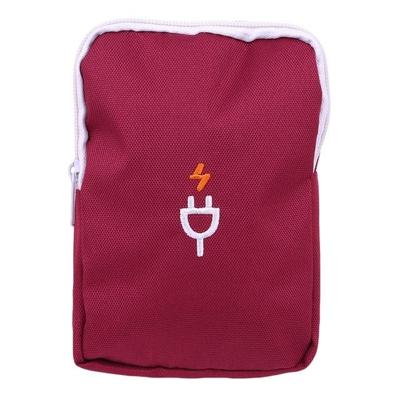 Draagbare multifunctionele Reisetui kabel Power Bank package koffer (rood)
