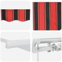 Inklapbaar Zonnescherm Oranje en Bruin 600 x 300 cm Stof - thumbnail