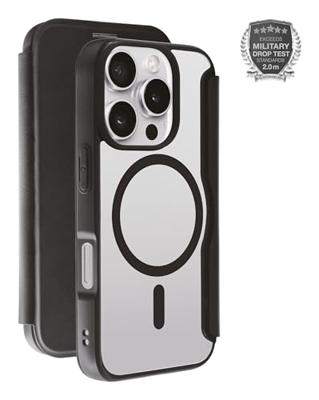 Vivanco MAG PREMIUM Booklet Apple iPhone 16 Pro Zwart Inductieve lading, Zanddicht, Spatwaterdicht, Stofdicht, Stootbestendig Vivanco MAG PREMIUM Booklet Apple iPhone 16 Pro Zwart Inductieve lading, Zanddicht, Spatwaterdicht, Stofdicht, Stootbestendig