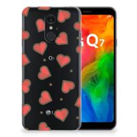 LG Q7 | TPU bumper | Hearts - thumbnail