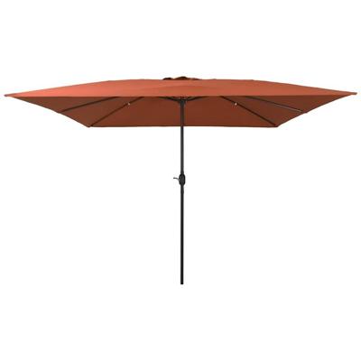 VidaXL Tuinparasol terracotta 295 x 295 x 245 cm polyester en staal