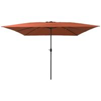 VidaXL Tuinparasol terracotta 295 x 295 x 245 cm polyester en staal - thumbnail