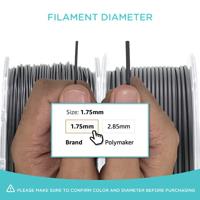 Polymaker PC01001 PolyLite Filament PC (polycarbonaat) Hoge stijfheid, Hittebestendig 1.75 mm 1000 g Transparant 1 stuk(s) - thumbnail