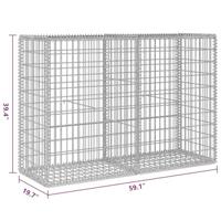 VidaXL Gabion mand 150x50x100 cm gegalvaniseerd staal - thumbnail