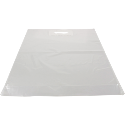 Tas | LDPE | dKT | 45x56cm | bodemvouw 8cm | draagtas | transparant | 400 stuks