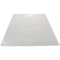Tas | LDPE | dKT | 45x56cm | bodemvouw 8cm | draagtas | transparant | 400 stuks - thumbnail