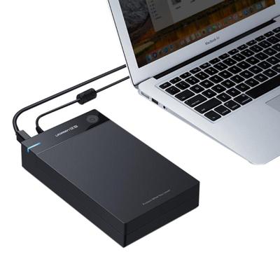 UGREEN US222 HDD behuizing 2.5 / 3.5 inch SATA naar USB 3.0 SSD Adapter Hard Disk Drive vak Externe HDD hoes steun UASP Protocol