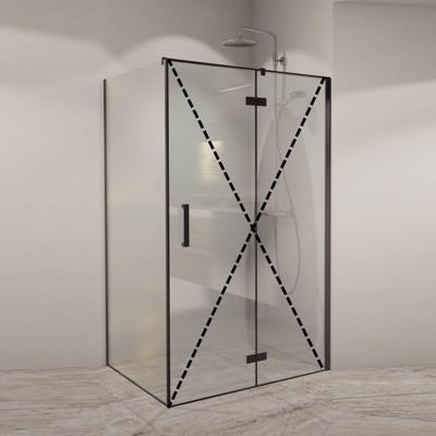 Zijwand BWS PC Design 200x60 cm Mat Zwart Zijwand BWS PC Design 200x60 cm Mat Zwart