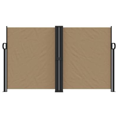 VidaXL Windscherm uittrekbaar 140x1000 cm taupe