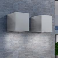 Buitenlamp kubusvormig 2st - thumbnail