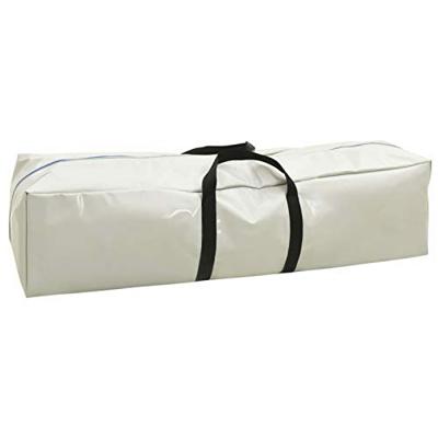 VidaXL Gymnastiekmat met pomp opblaasbaar 400x100x20 cm pvc blauw - thumbnail